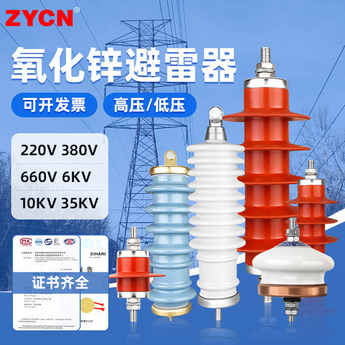 宗意防雷器氧化锌避雷器耐压防雷