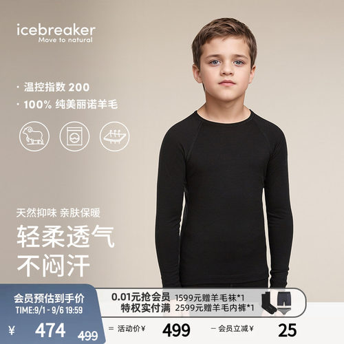 icebreaker长袖T恤吸湿舒适透气