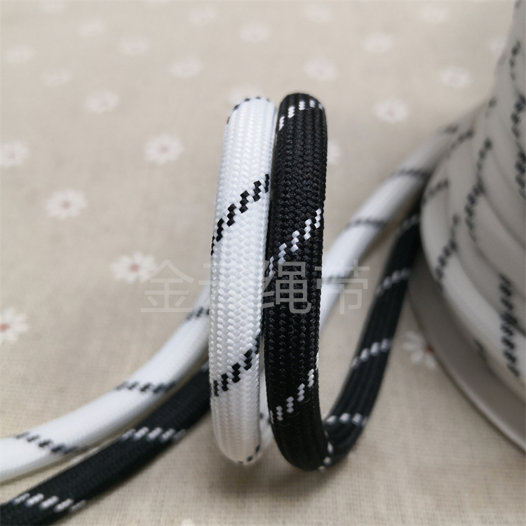 7MM粗跳点涤纶圆绳手袋包手机挂绳宠物牵引绳服装帽绳手工DIY编绳