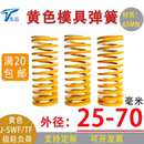 模具弹簧黄色弹簧扁弹簧压缩弹簧五金配件极轻负荷矩形外径25