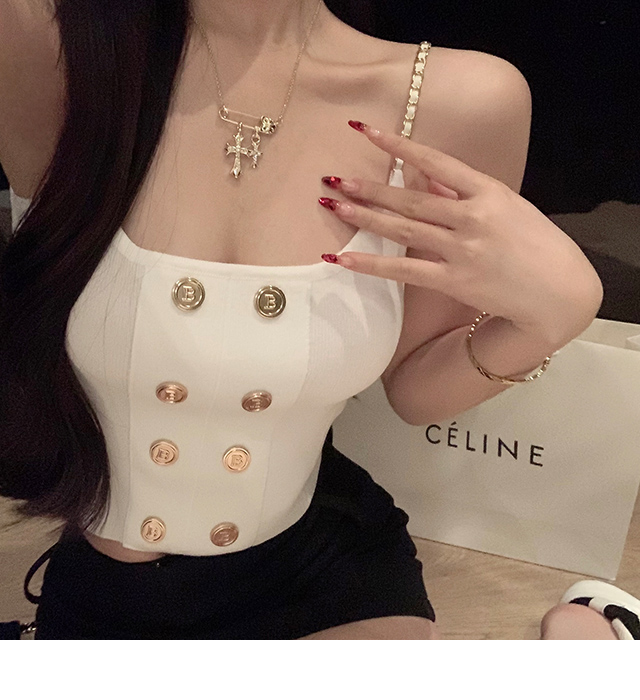 链条吊带背心链条吊带背心