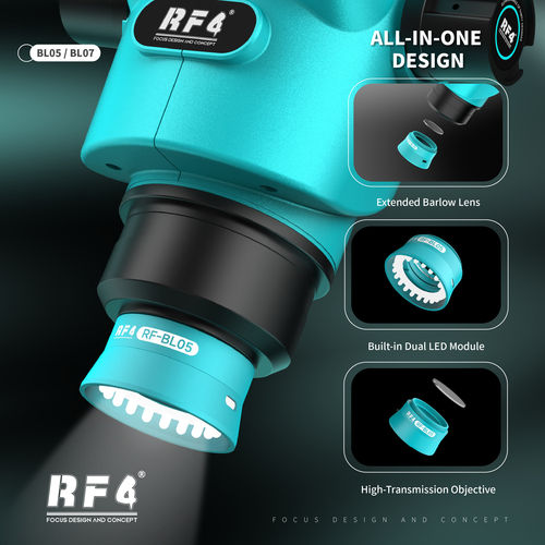 RF4显微镜增距镜BL05/BL07带灯辅助物镜0.5X/0.7X巴罗镜维修专用