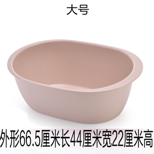 新品 大号加厚塑料婴儿脸盆儿童小号多用宠物宝宝洗衣浴盆长方形洗