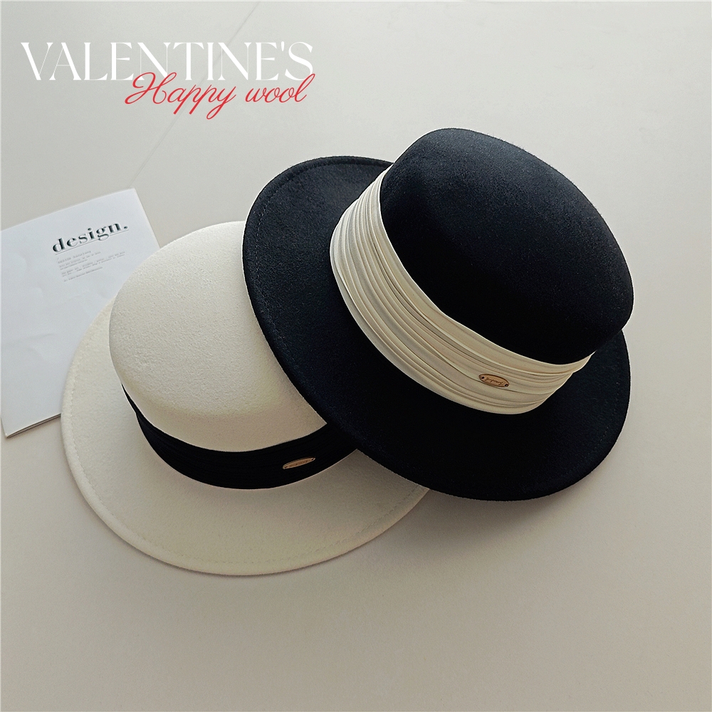 法式复古时尚羊毛礼帽