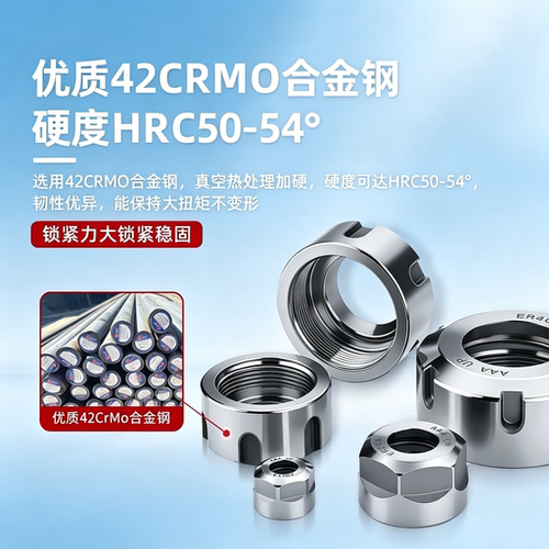 数控刀具刀柄雕刻机主轴ER25螺母压帽SK螺帽A型UMGER11 ER16 ER32
