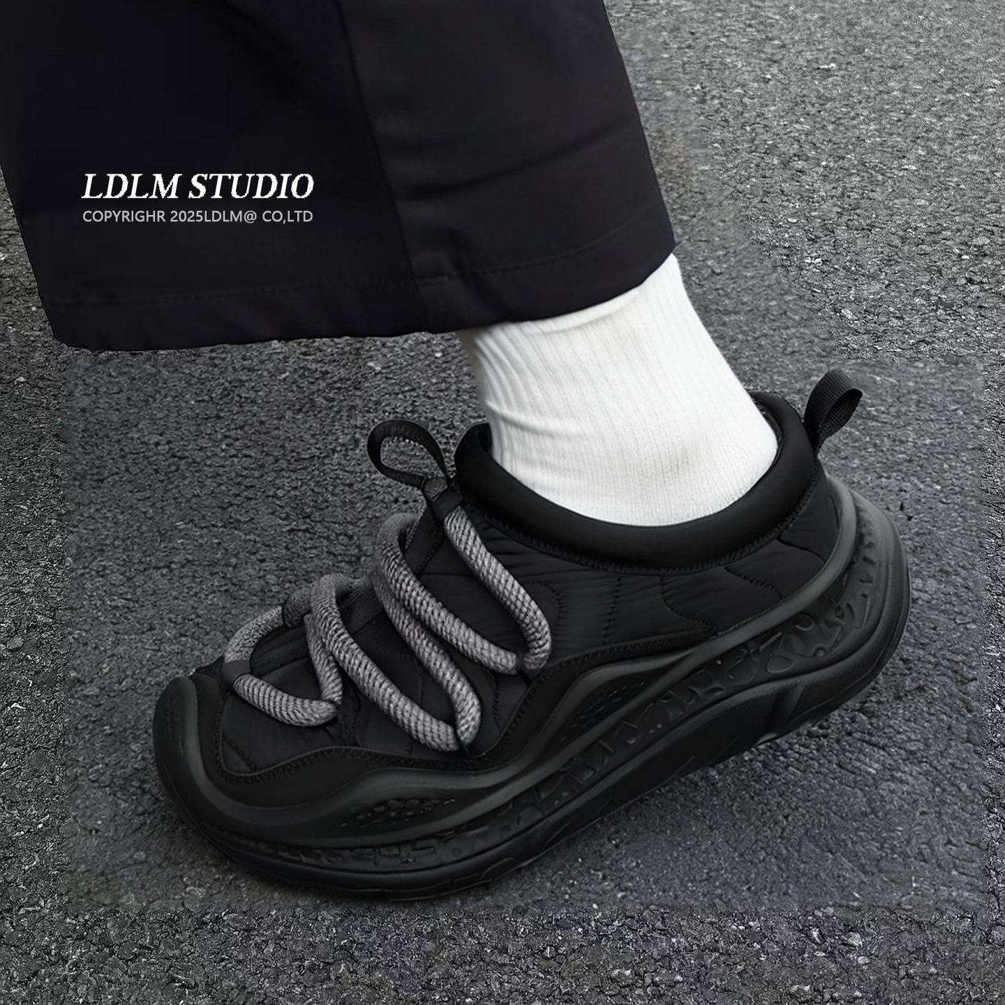 加绒保暖运动休闲鞋户外老爹鞋男