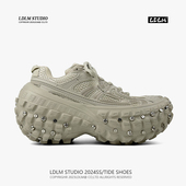 坦克老爹鞋 男女9CM厚底增高休闲运动鞋 轮胎鞋 两点浪漫2025春新款