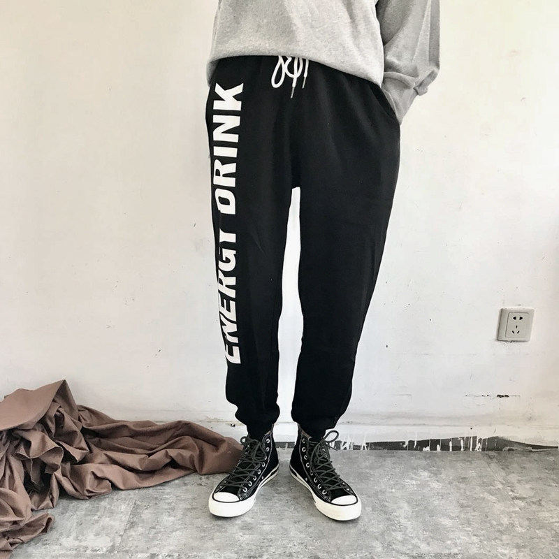 2019 letter printing Casual pants student fashion Versatile Easy Sports pants lovers trousers men and women trousersin the Men's clothing, Casual pants  category - from Buy2taobao.com to provide professional Taobao agent buy service