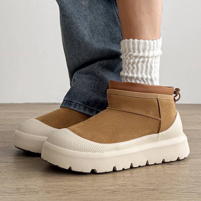 加绒加厚保暖雪地靴男女防滑棉鞋