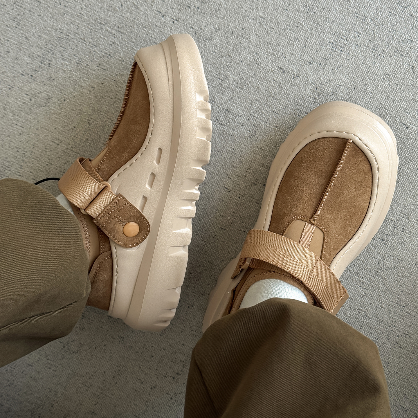 魔术贴束带时尚单鞋休闲男女潮鞋