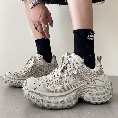 机甲轮胎底老爹鞋男女运动休闲鞋