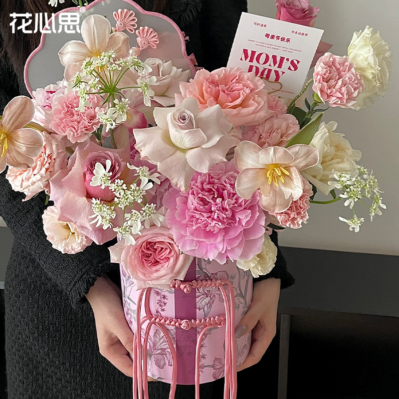 母亲节中式风旗袍布艺diy抱抱桶