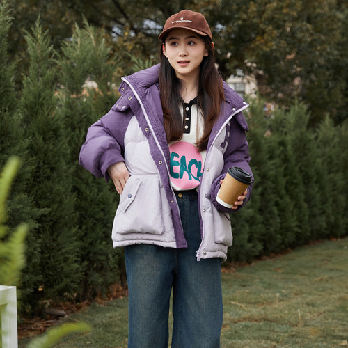 富罗迷儿童羽绒服女童装冬季新款洋气女孩好看加厚女款羽绒外套