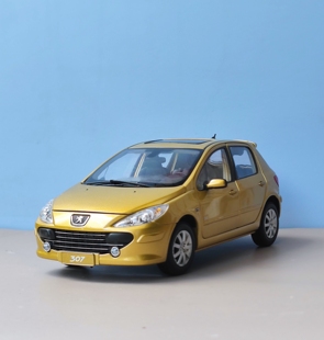 1：18原厂车模 老款东风标致307 车模型 俩厢合金模型收藏摆件