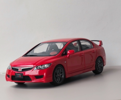 1 18威尔本田思域Honda Civic Type R FD2仿真合金金属汽车模型