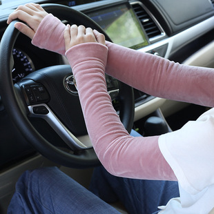 冬季保暖袖套臂加绒加厚女弹力手臂胳膊套男护肘关节假袖子套防寒