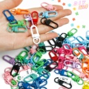 彩色烤漆合金钥匙扣diy饰品配件玩偶挂扣小虾米扣彩色3分小门扣