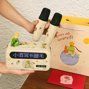 歌词k歌无线蓝牙音箱家用麦克风唱歌话筒音响一体儿童女生日礼物
