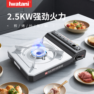 炉家用野营烤肉烧烤火锅野炊炉具丁烷燃气炉 卡式 岩谷新款 便携式