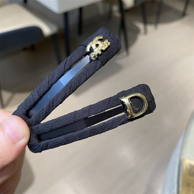 侧边发夹简约布艺碎发夹