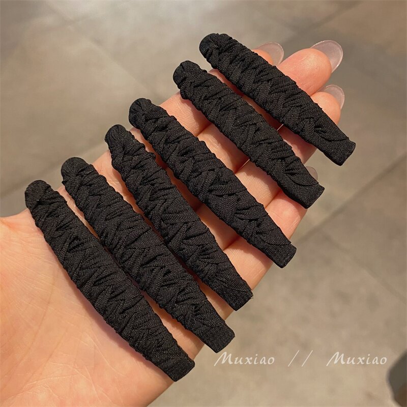 布艺发夹BB夹不伤发头饰简约发卡绕布刘海夹绕布bb夹后脑勺碎发卡