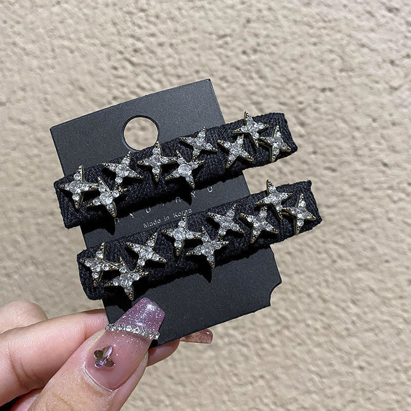 气质满钻星星bb夹少女刘海发夹