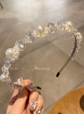 水晶头饰森系甜美头箍女