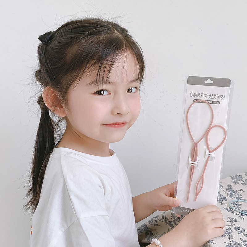 2个装大小号扎头发神器儿童彩色掏发 穿发工具宝宝小女孩编发神器