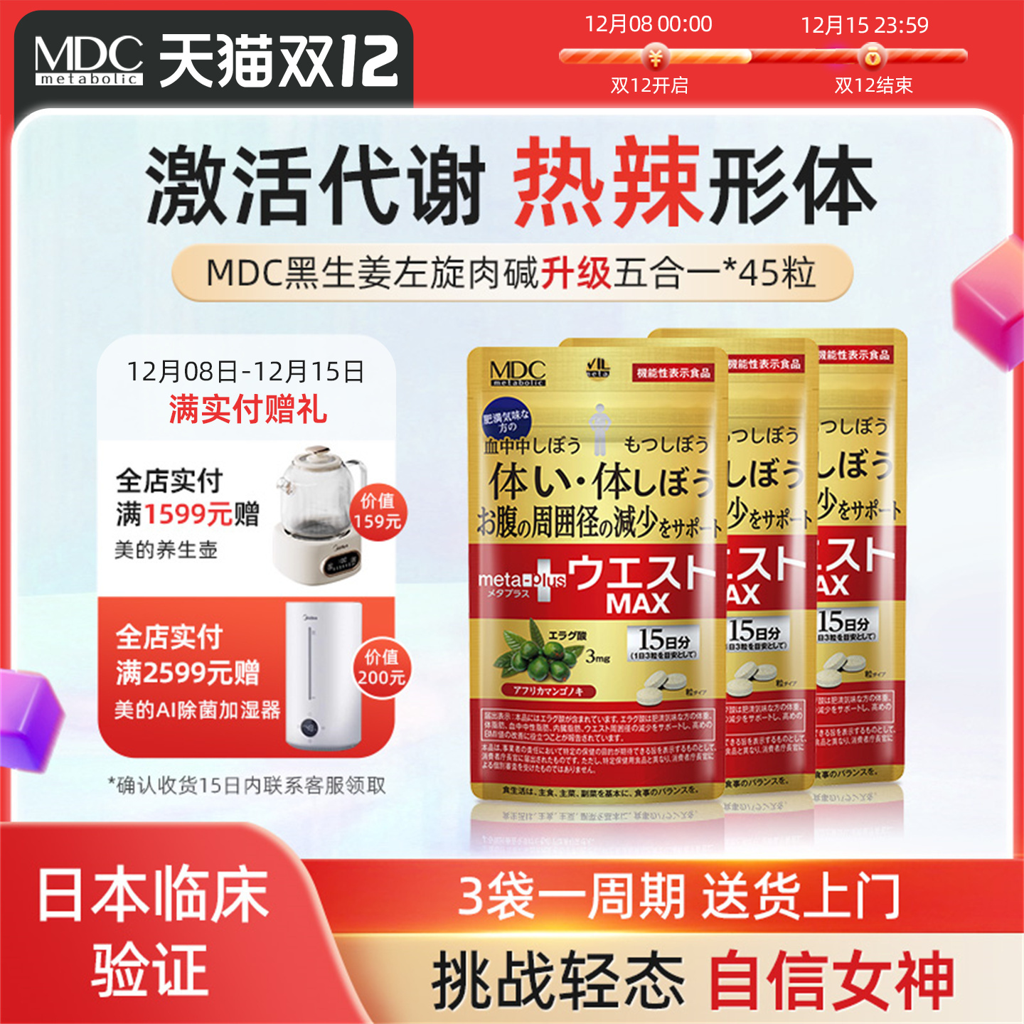 日本临床验证！MDC纤体丸受全身