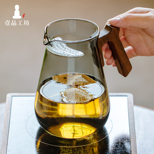 玻璃煮茶壶围炉家用过滤泡茶壶陈皮白茶小型烧水壶黑晶炉煮茶器具