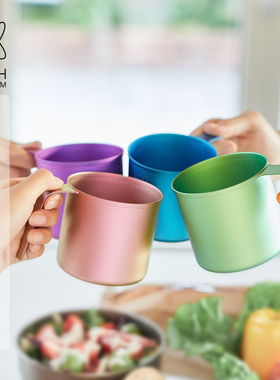 KEITH铠斯CC炫彩纯钛水杯焕新轻量400ml居家露营一体单层折叠钛杯