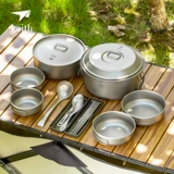 Keith Kais Pure Titanium Pot Portable Cooking Плохое приготовление приготовления.