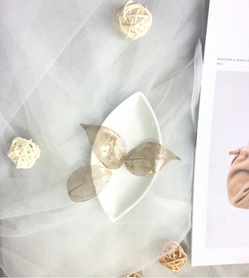 树脂滴胶永生花日本进口叶脉手工耳环饰品配件半成品手工DIY材料