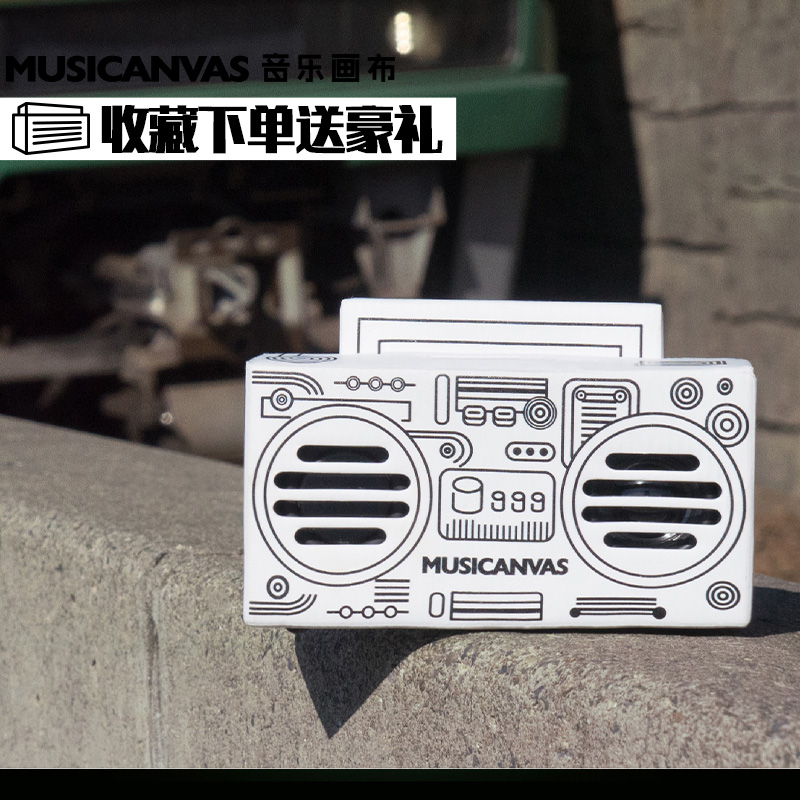 音乐画布电脑台式无线蓝牙音箱女生卡通礼物迷你小音响小型低音炮