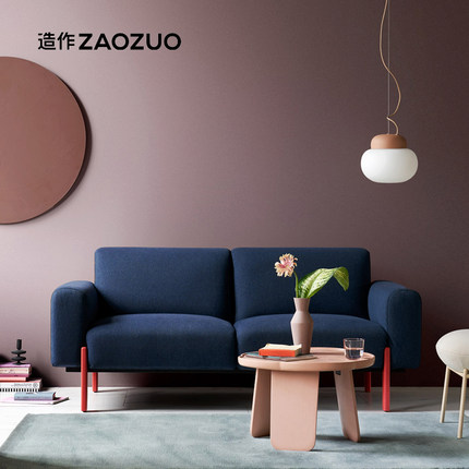 造作飞鸟蓝色沙发双人单人小户型客厅2025新款布艺沙发高端ZAOZUO