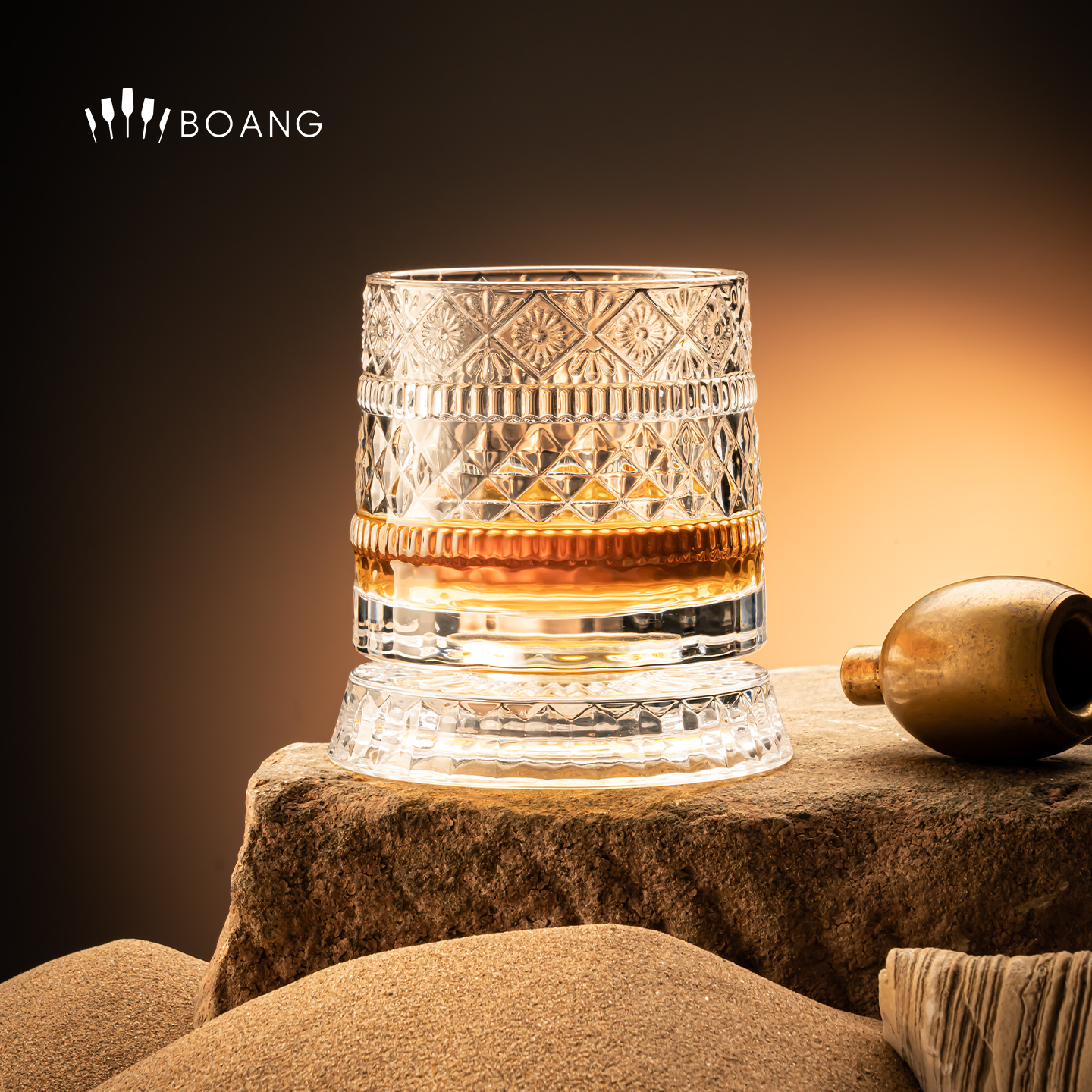 【网红旋转杯】玻璃洋酒杯