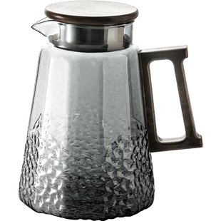 冷水壶套装玻璃凉白开水杯家用耐高温防摔储水泡茶桶冷泡凉茶扎壶