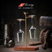 富贵鸟红酒杯套装 创意水晶玻璃高脚杯子一对家用勃艮第醒酒器大号