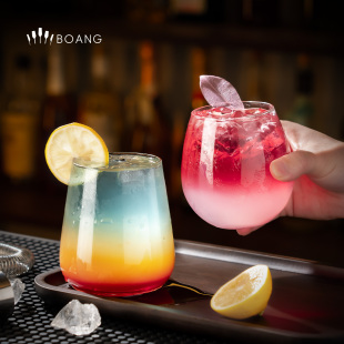 日式鸡尾酒杯创意酒吧莫吉托杯子超薄高球杯特调杯直筒微醺调酒杯