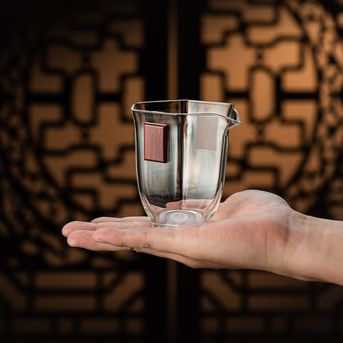 功夫茶公道杯玻璃高档泡茶单个分茶器过滤茶具防烫手抓壶茶海一体