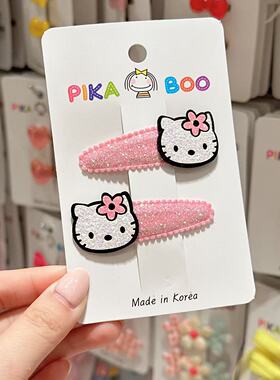 韩国东大门pikaboo儿童发饰可爱卡通猫咪bb夹掰掰夹发夹对夹