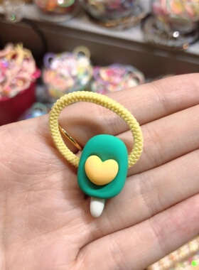 6.22韩国直播bebeprince夏日清新亮卡通冰棒小发圈发绳头花儿童