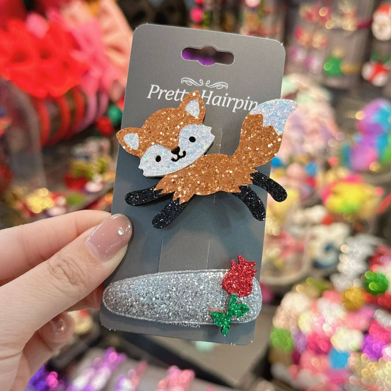 11.23韩国pretty hairpin儿童发饰可爱小狐狸小浣熊玫瑰花发夹,童装/婴儿装/亲子装,发饰,淘宝优惠券,粉丝福利购,淘宝优惠卷