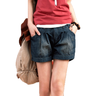 韩版显瘦高腰牛仔短裤女夏2025新款宽松百搭胖mm加肥加大码潮