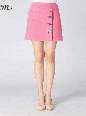 Roem洛妍羊毛半身裙短裙品牌折扣捡漏打底裙罗燕淑女装特价一步裙