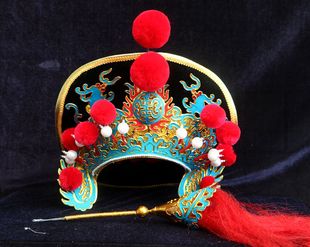 川剧京剧变脸帽子戏曲服装变脸头盔 魔术头盔 林冲盔花木兰头盔