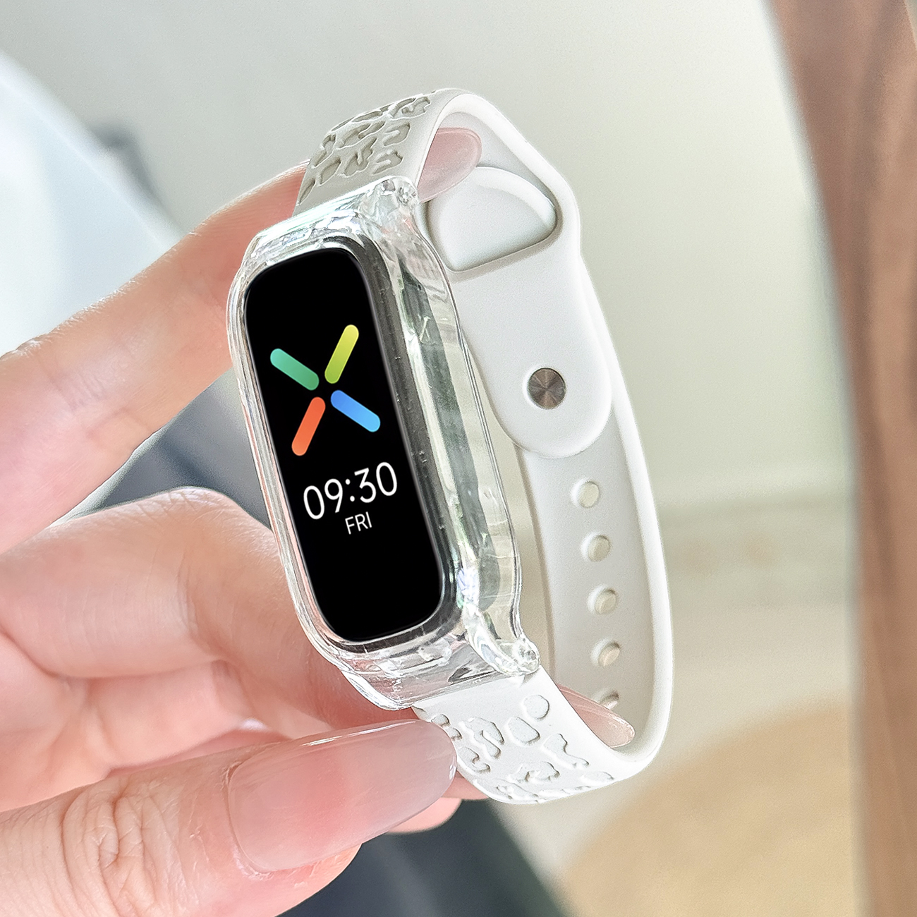 适用OPPO band表带时尚活力版柯南版软硅胶纹理单反扣替换带智能运动oppo手环1代ave限定版男女生时尚腕带链