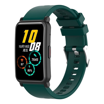 适用于荣耀智能手表ES腕带软胶替换带HES-B19运动手表链替换带B59男女个性时尚潮透气表带watch es配件非原装