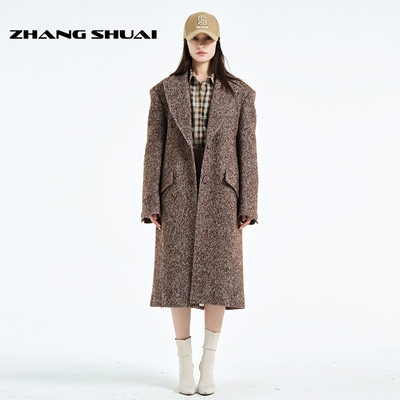 人字纹大衣ZHANGSHUAI外套