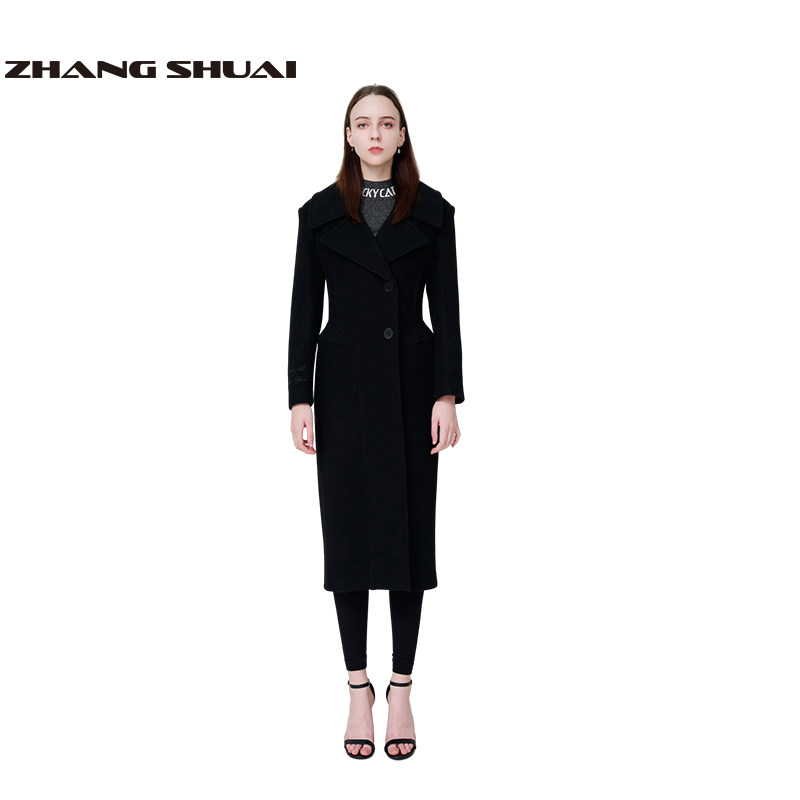 ZHANGSHUAI张帅气场感通勤风曲线经典时髦修身沙漏收腰翻领大衣,女装/女士精品,毛呢外套,淘宝优惠券,粉丝福利购,淘宝优惠卷